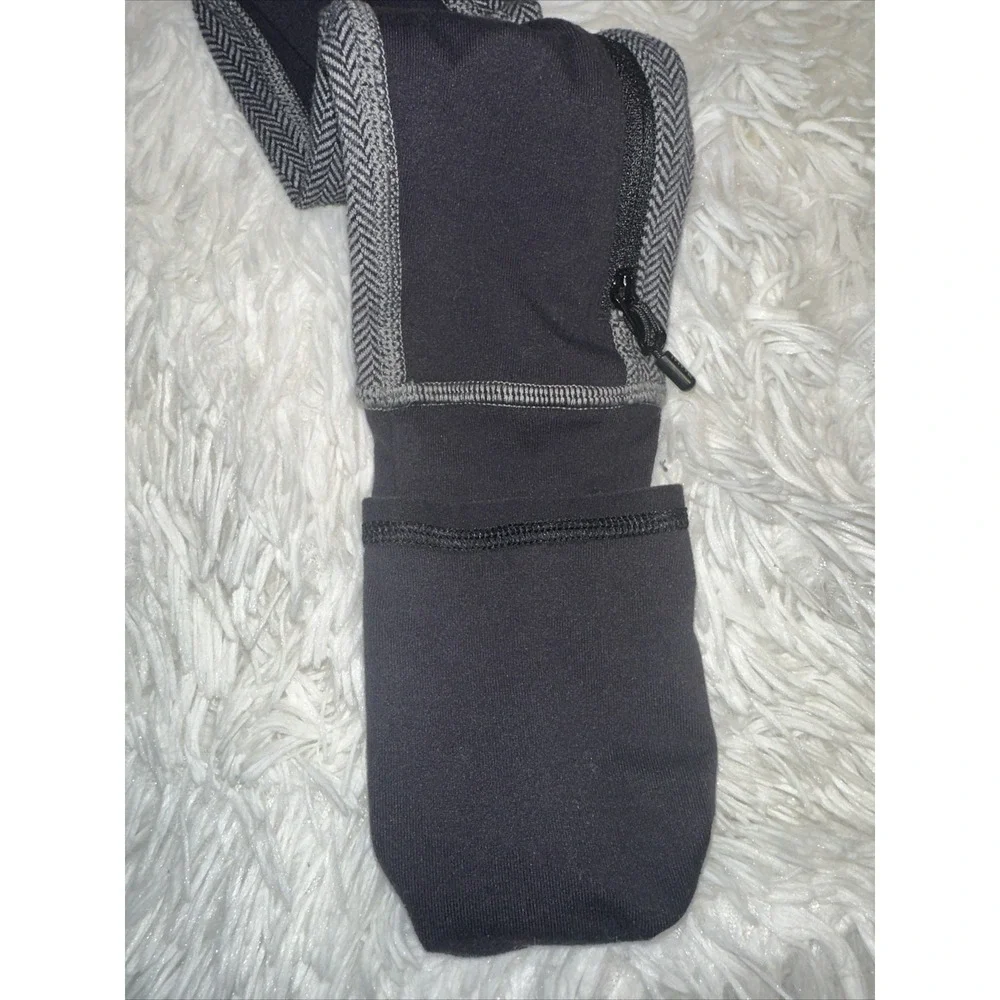 Ivivva by LULULEMON  Quarter Zip Jacket 69918 Size 14 Black & Gray (#1)